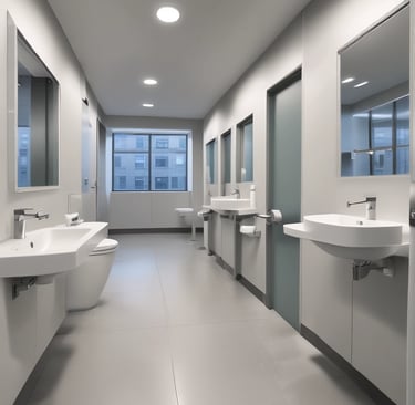 A pristine, sunlit bedroom in a boutique bed and breakfast, showcasing spotless linens and fresh decor