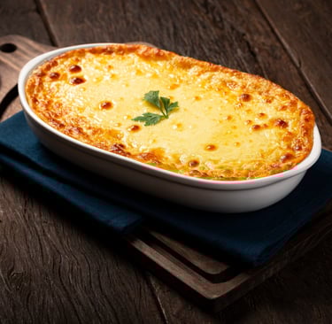 fricassê de carne cremoso gratinado