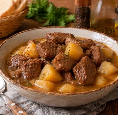 carne de panela simples e barata com batata