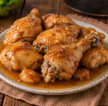 coxa e sobrecoxa na panela de pressão simples e barata