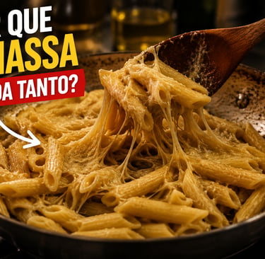 macarrão cozido grudando dentro de panela