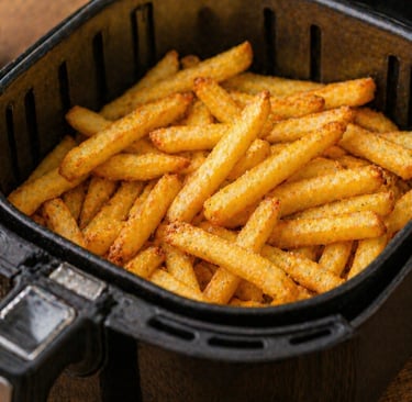 batata frita na air fryer crocante e dourada