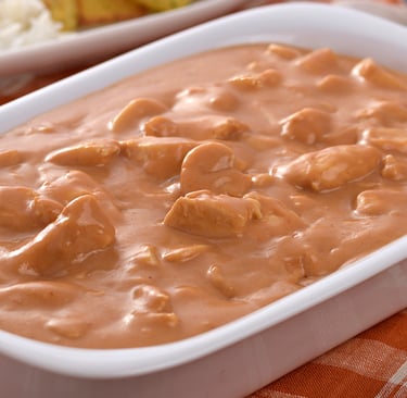 strogonoff de frango simples e barato cremoso caseiro