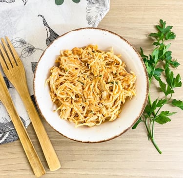 frango desfiado simples e barato temperado caseiro