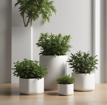 A delicate ceramic teaset with a teapot and matching cups on a light linen cloth.