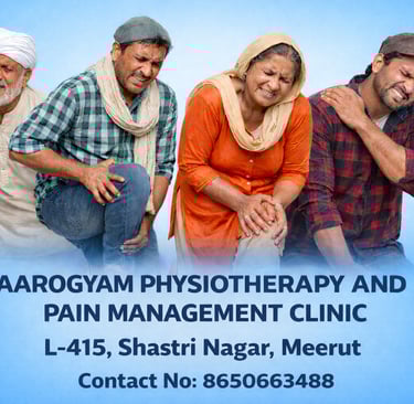 कमर, घुटना, साइटिका और कंधे के तेज दर्द में मरीज – Aarogyam Physiotherapy & Pain Management Clinic