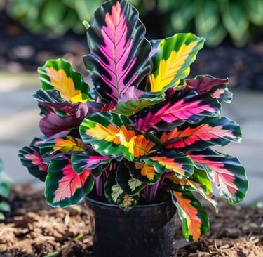 Calatéia-planta colorida