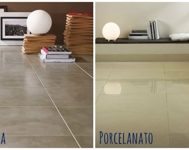 Piso simples vs porcelnato