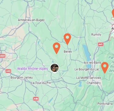 Ain • Savoie • Haute-Savoie • Isère • Lyon