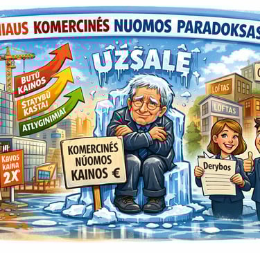 Vilniaus komercinio NT paradoksai