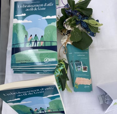 Photo du roman "Un bruissement d'elles au fil de l'eau" de Véronique Ribera.