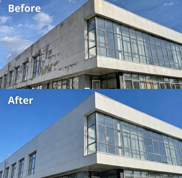 antes y despues de rehabilitación de fachadas alicante