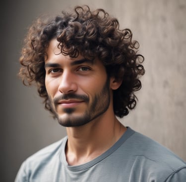 a man with a mustache and a beard