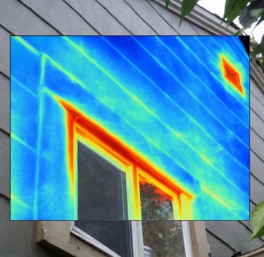 a house with a heat pump in the window