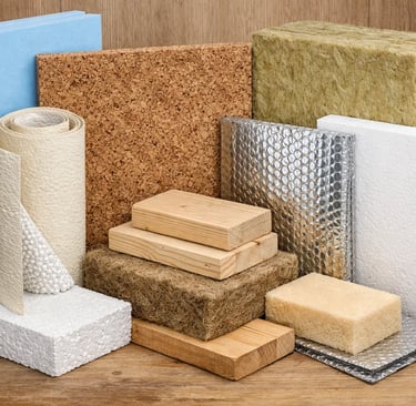a variety of different types of insulation insulation