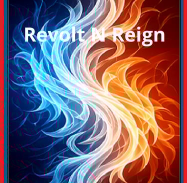 Revolt N Reign Playing card back and LOGO