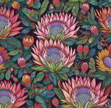 A collection of finished Heart in Africa bags displayed on a wooden table.