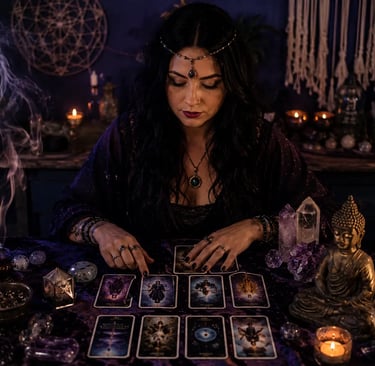 Tarólogo faz leitura de tarot focada em evolução e espiritualidade