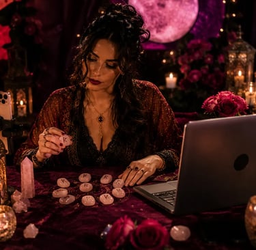 Leitura de runas do amor online para orientação de relacionamento