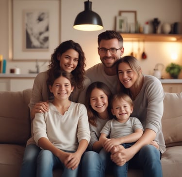 A friendly insurance agent speaking with a client in a bright, welcoming office.