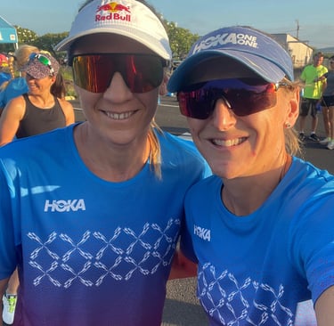 Daniela Ryf and Laura Siddall