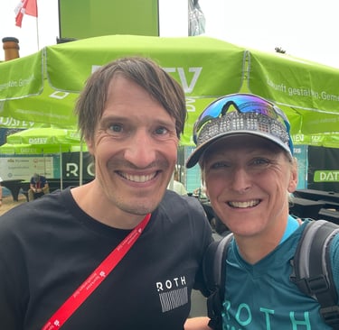 Sebastian Kienle with Laura Siddall