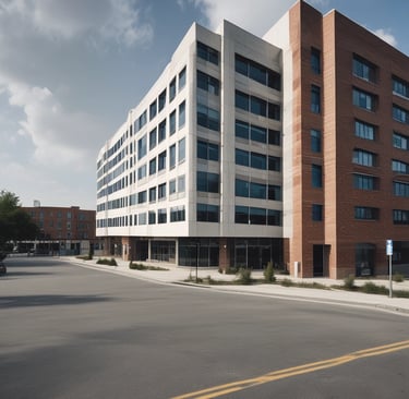 A well-organized hospital supply room stocked with essential healthcare products.