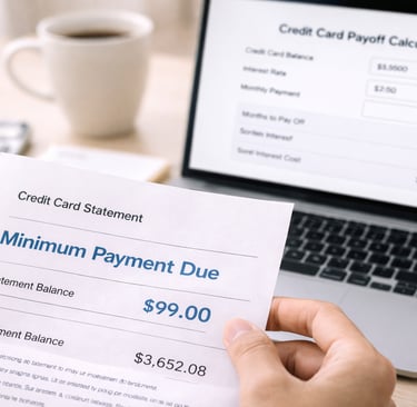 Credit card minimum payment calculator_cleareveryday.com