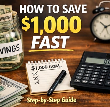 How to Save $1,000 Fast (Step-by-Step Guide for 2026)_cleareveryday,com