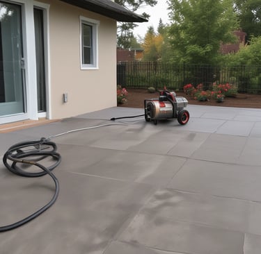 Close-up of a hand applying glossy enamel paint on a wooden door frame.