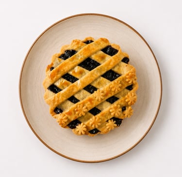 Blueberry pie by Chef Santhosh Prasad