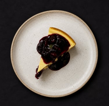 Blueberrycheesecake by Chef Santhosh Prasad
