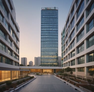 a street sign in front of a white building
