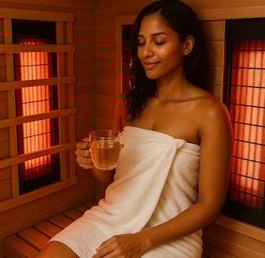 Infrared sauna-blood arterial, vascular detox therapy