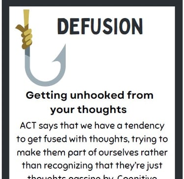 Acceptance and Commitment Metaphor Card picture link