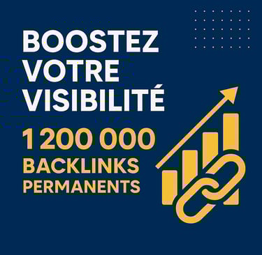Boostez votre visibilité avec 1 200 000 backlinks permanents de haute qualité