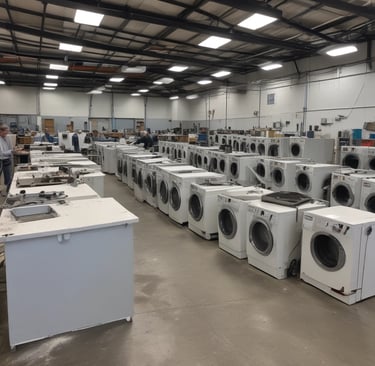 A smiling technician explaining maintenance tips to a homeowner next to a boiler.