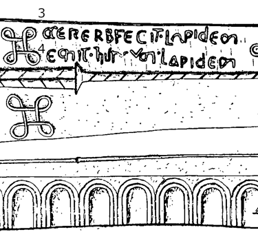 Newcastle Bridgend Runestone 1026  - County Glamorgan, Wales