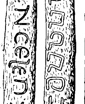 Towyn Runestone 1033 lines 5 and 6 - County Merioneth, Wales