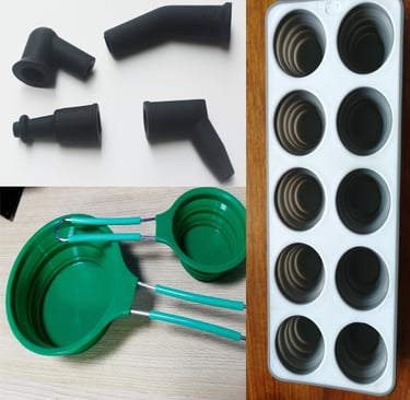 Silicone parts of silicone compression Moulds