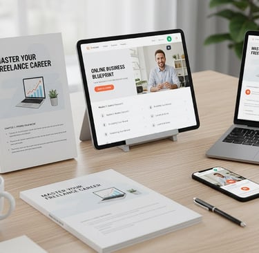 Selling digital products, a great passive income idea for beginners with low cost.