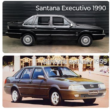 Volkswagen Santana Executivo 1990 e Santana Exclusiv 1999