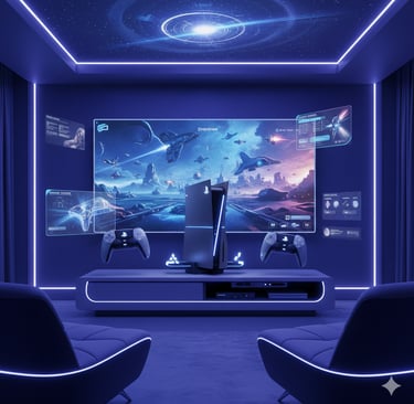 Imagem conceitual do Sony PS6, próxima geração do PlayStation.