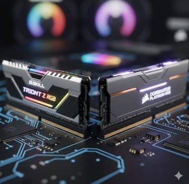 imagem meramente ilustrativa, duas memorias ram