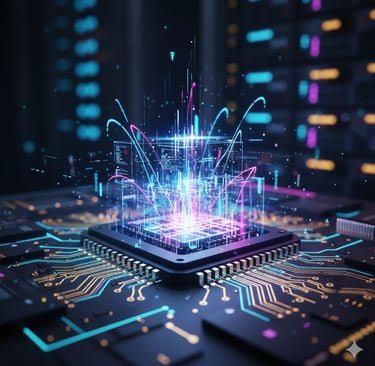 Conceito de hardware avançado e desempenho gráfico do Sony PS6.