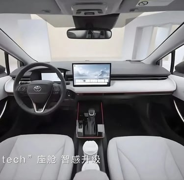 Toyota Corolla 2026  Divulgação/Toyota, interior, tela de 15 polegadas