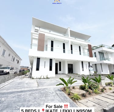 For Sale: Contemporary 5-Bedroom Semi-Detached Luxury Duplex – Ikate, Lekki