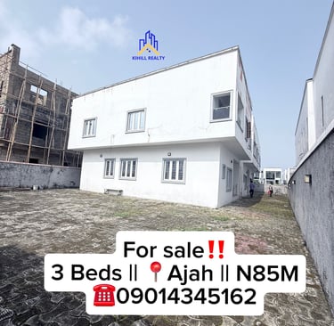 For Sale: 3-Bedroom Terrace Duplex with BQ in , Ajah