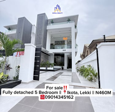 For Sale: 5-Bedroom Fully Detached Luxury Duplex – Ikota, Lekki, Lagos