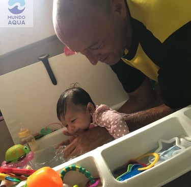 natacion para bebes y estimulacion acuática Mexico